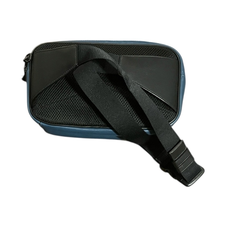 Coach Two-Tone Leather Belt Bag in Blue and Black - Picture 4 of 10
